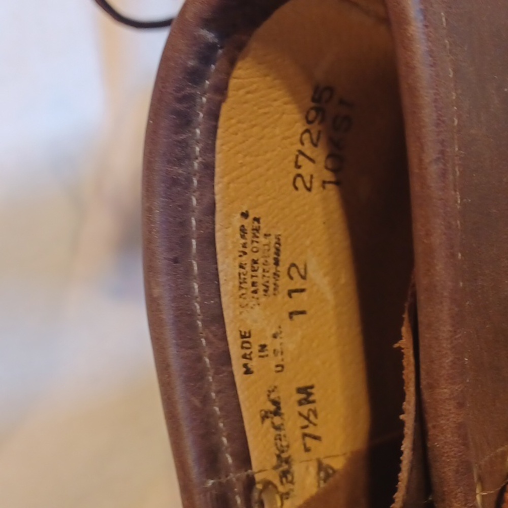 Laredo Chestnut Lace Up Roper Boots Size 7.5 - Picture 4 of 5